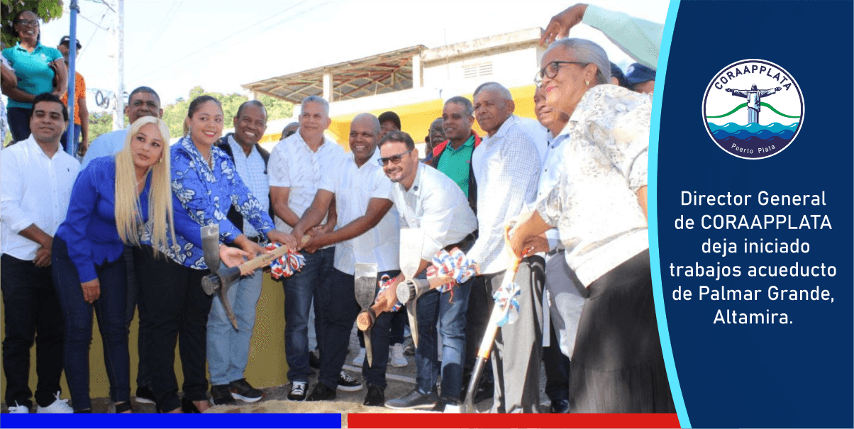 Director y autoridades de Altamira dan primer picazo del acueducto de Parmar Grande